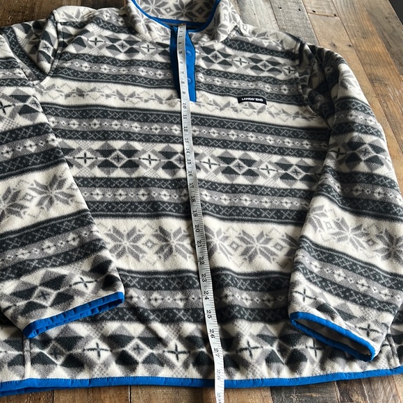 Lands’ End FLEECE XL(46-48) 3 Button Pullover - Picture 6 of 9